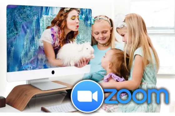 CUMPLEAÑOS PRINCESAS LA SIRENITA RAPUNZEL Y FIESTAS INFANTILES POR ZOOM EN ARGENTINA VIDEOLLAMADA