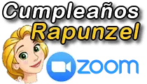 CUMPLEAÑOS RAPUNZEL INFANTILES POR ZOOM VIRTUALES  ZOOMPLEAÑOS SALUDO