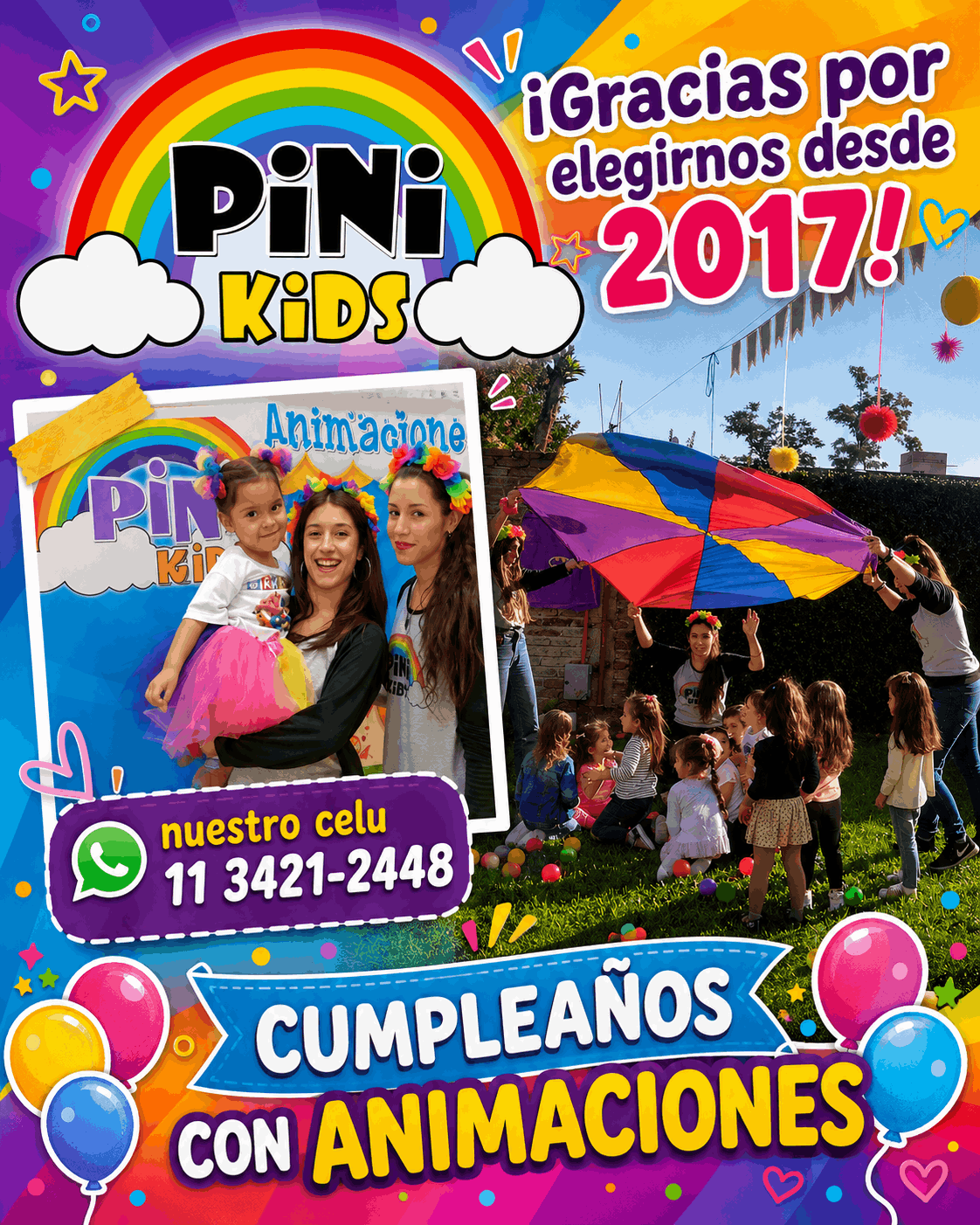Animación infantil para cumpleaños a domicilio en Ciudad Autónoma de Buenos Aires (CABA) con PiniKids. Animadoras infantiles en Caballito, Palermo, Belgrano, Recoleta y barrios de Capital Federal. Animaciones recreativas para niños y niñas con bloques de juegos originales, show de burbujitas, magia cómica, globología con formas y sonido para fiestas en casas, SUM o parques.