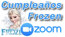FIESTA DE CUMPLEAÑOS FROZEN ELSA ANNA DISNEY POR ZOOM VIRTUALES  ZOOMPLEAÑOS VIDEOLLAMADA