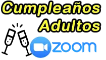 FIESTA DE CUMPLEAÑOS PARA ADULTOS POR ZOOM VIRTUALES  ZOOMPLEAÑOS VIDEOLLAMADA